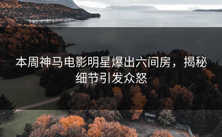 本周神马电影明星爆出六间房，揭秘细节引发众怒