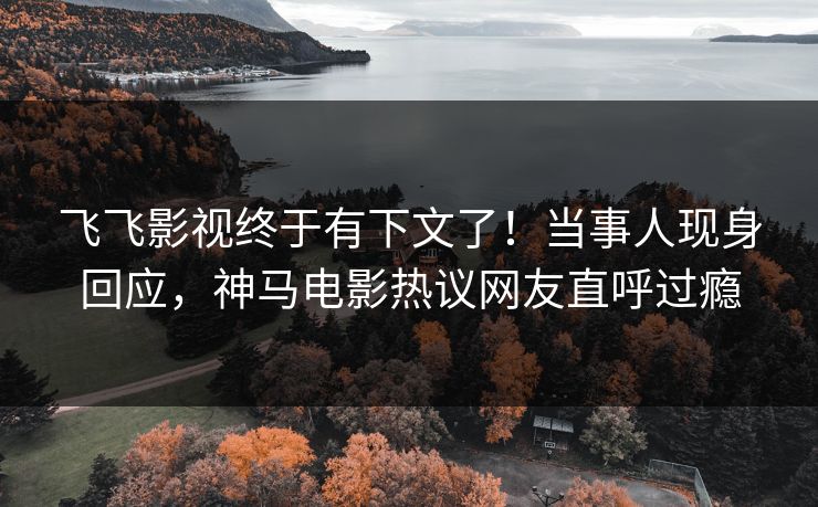 飞飞影视终于有下文了！当事人现身回应，神马电影热议网友直呼过瘾